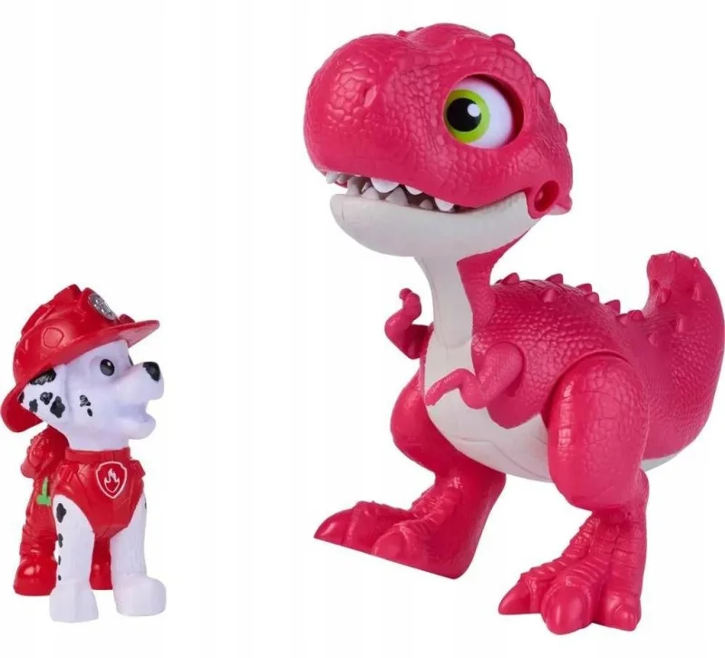 PSI PATROL DINO FILM DINOZAUR RABARBAR INTERAKTYWNY + FIGURKA MARSHALL 10CM