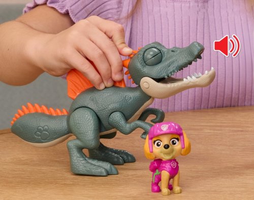 PSI PATROL DINO FILM DINOZAUR INTERAKTYWNY SPINOZAUR + SKYE FIGURKA 12,5 CM