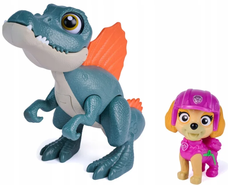 PSI PATROL DINO FILM DINOZAUR INTERAKTYWNY SPINOZAUR + SKYE FIGURKA 12,5 CM