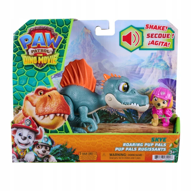PSI PATROL DINO FILM DINOZAUR INTERAKTYWNY SPINOZAUR + SKYE FIGURKA 12,5 CM