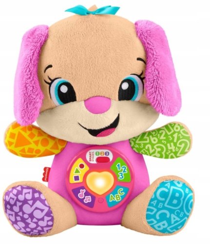 Fisher Price DUŻA Siostra Szczeniaczka Uczniaczka PLUSZAK WERSJA ANGIELSKA!