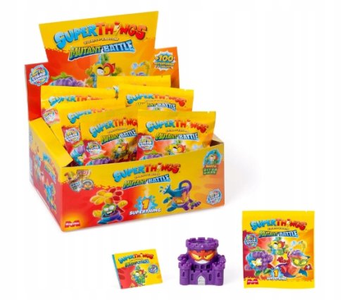 SUPER THINGS MUTANT BATTLE SASZETKA ZINGS MAGIC FIGURKA s. 12 BOX 25 SZT.