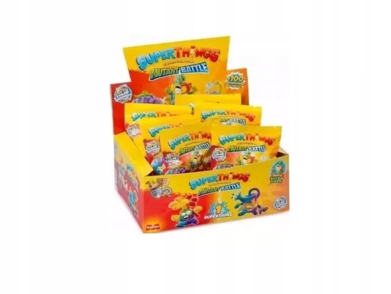 SUPER THINGS MUTANT BATTLE SASZETKA ZINGS MAGIC FIGURKA s. 12 BOX 25 SZT.
