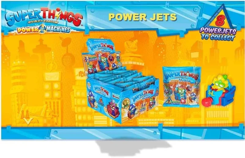 SUPER ZINGS Super THINGS seria 7 Power Machines POJAZD POWERJET + FIGURKA