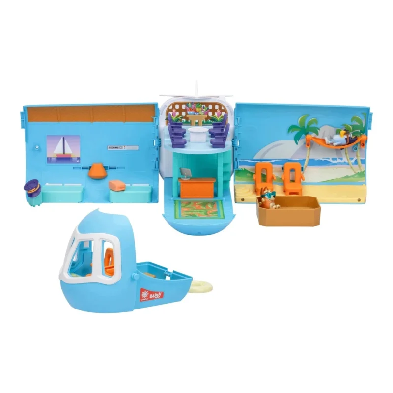 SAMOLOT Bluey 3w1 Transformujący w ŁÓDŹ BINGO DUŻY Zestaw 19el FIGURKI 40cm