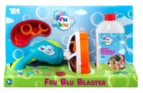 FRU BLU BAŃKI DUŻY ZESTAW MIOTACZ BANIEK PISTOLET + PŁYN 500 ML