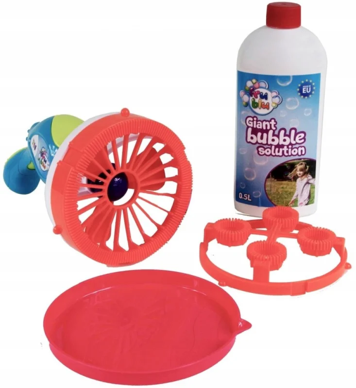 FRU BLU BAŃKI DUŻY ZESTAW MIOTACZ BANIEK PISTOLET + PŁYN 500 ML