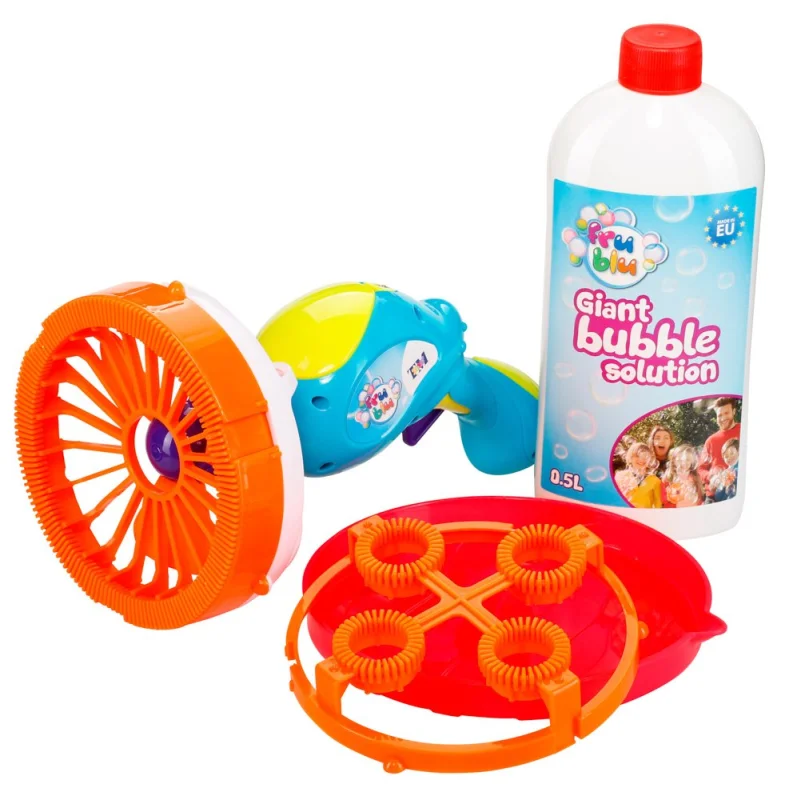 FRU BLU BAŃKI DUŻY ZESTAW MIOTACZ BANIEK PISTOLET + PŁYN 500 ML