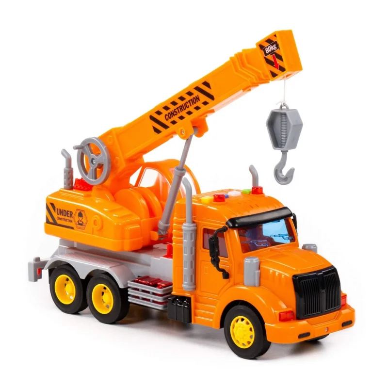 DŹWIG INTERAKTYWNY z NAPĘDEM OBROTOWY AUTO WADER ŚWIATŁO + DŹWIĘKI 30 CM
