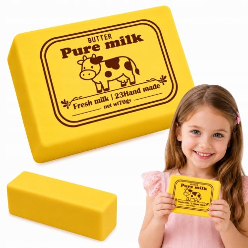 GNIOTEK ANTYSTRESOWY DUŻA KOSTKA MASŁA MIĘKKA Slow Rising Squishy BUTTER XL
