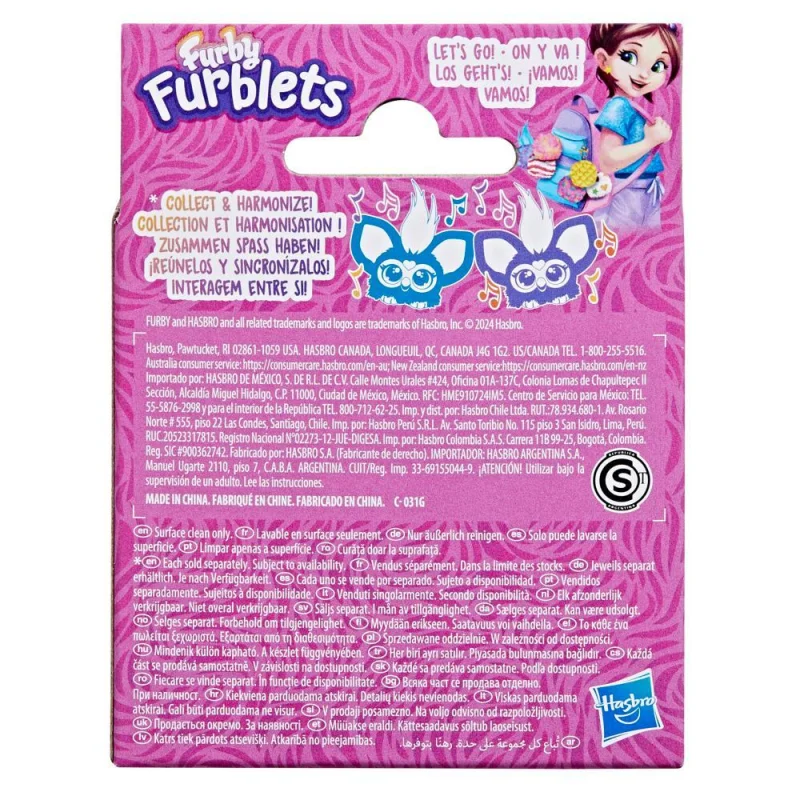 FURBY FURBLETS INTERAKTYWNA MASKOTKA FURBIŚ 45 REAKCJI GRO-VEE