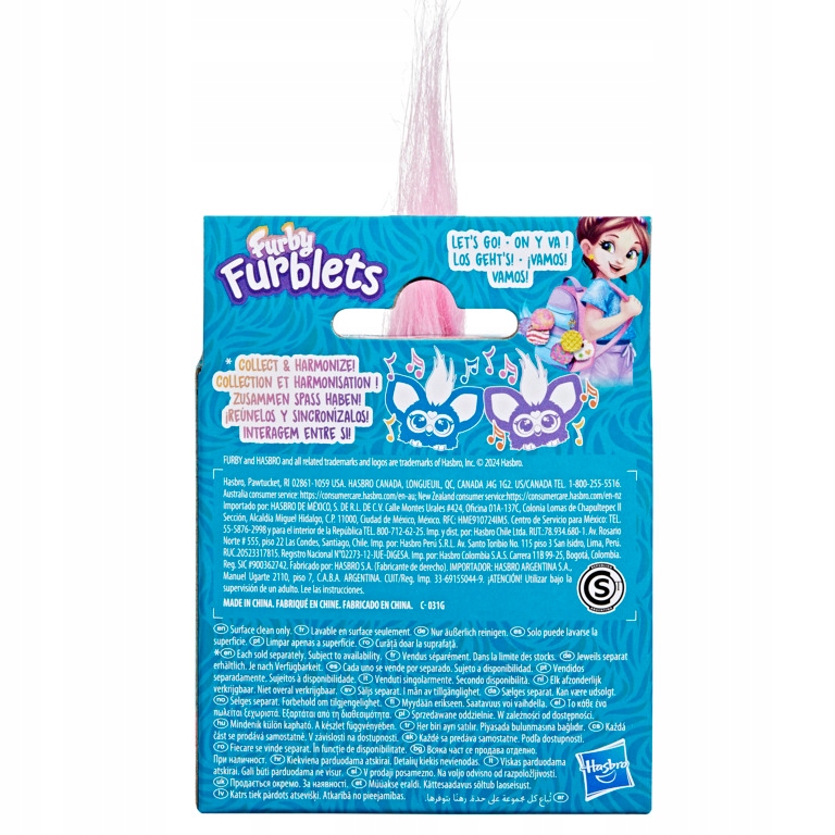 FURBY FURBLETS INTERAKTYWNA MASKOTKA FURBIŚ 45 REAKCJI BUB-LEE
