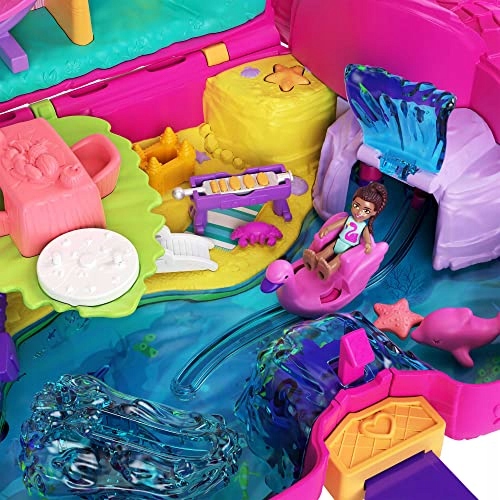 POLLY POCKET PINIATA FLAMING Z BASENEM 26 NIESPODZIANEK 2 LALKI CONFETTI