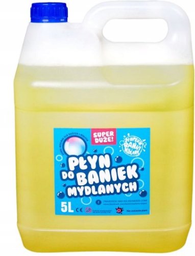 PŁYN DO DUŻYCH BANIEK MYDLANYCH nie brudzą 5L DUŻE BAŃKI XXL 5000 ml