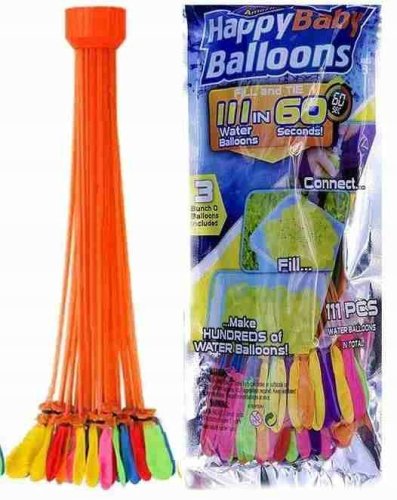 BALONY NA WODĘ BOMBY WODNE 111 SZTUK AUTOMAT KOLOROWE