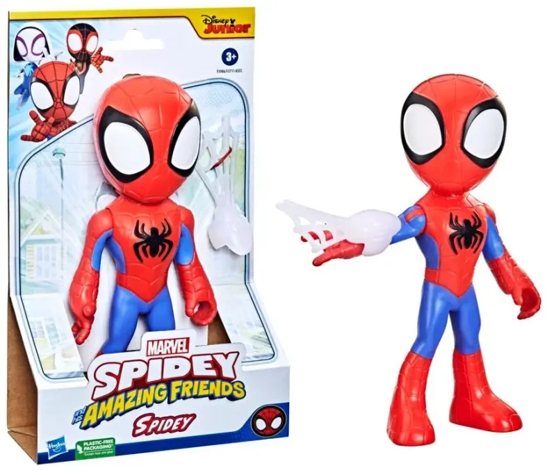 SPIDER MAN SPIDEY I PRZYJACIELE AMAZING FRIENDS DUŻA RUCHOMA FIGURKA 23 CM