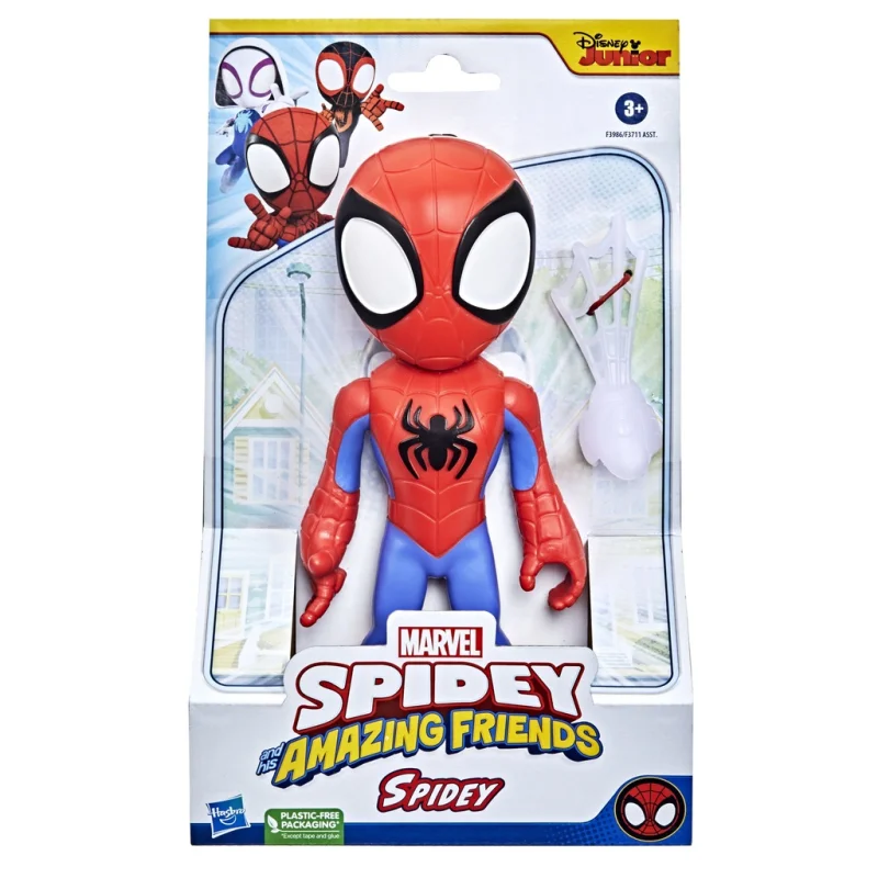 SPIDER MAN SPIDEY I PRZYJACIELE AMAZING FRIENDS DUŻA RUCHOMA FIGURKA 23 CM