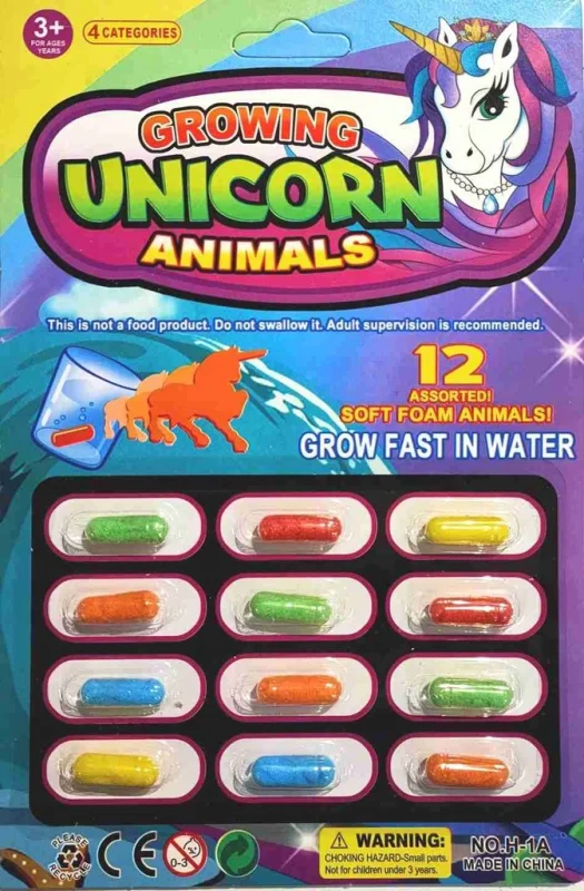 MAGICZNE KAPSUŁKI ROSNĄCE W WODZIE JEDNOROŻCE UNICORN WYKLUWAJĄCE KAPSUŁY