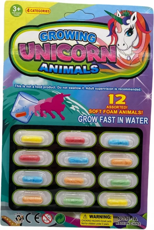MAGICZNE KAPSUŁKI ROSNĄCE W WODZIE JEDNOROŻCE UNICORN WYKLUWAJĄCE KAPSUŁY