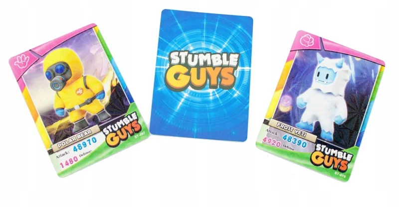 STUMBLE GUYS KARTY KOLEKCJONERSKIE 288 szt DUŻY ZESTAW 36 SASZETEK BOX XXL