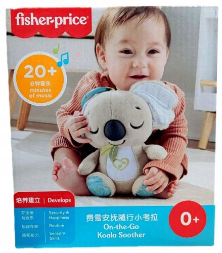 Fisher-Price Koala Muzyczny przenośny uspokajacz Zawieszka do wózka