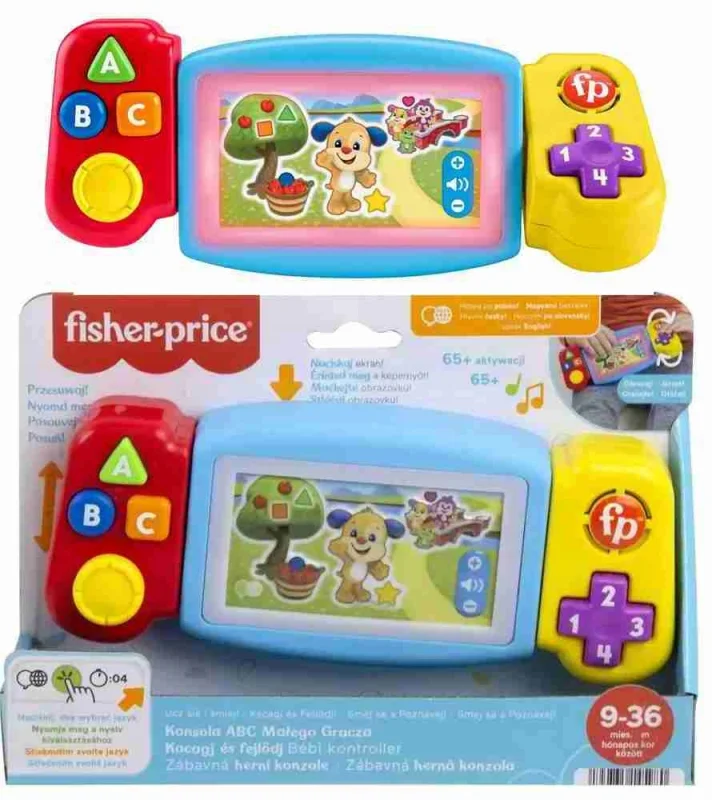FISHER PRICE KONSOLA ABC MAŁEGO GRACZA UCZ SIĘ I ŚMIEJ HNN39