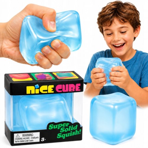 NICE ICE CUBE gniotek antystresowy SQUISHY SENSORYCZNY kostka lodu MIX 6 cm