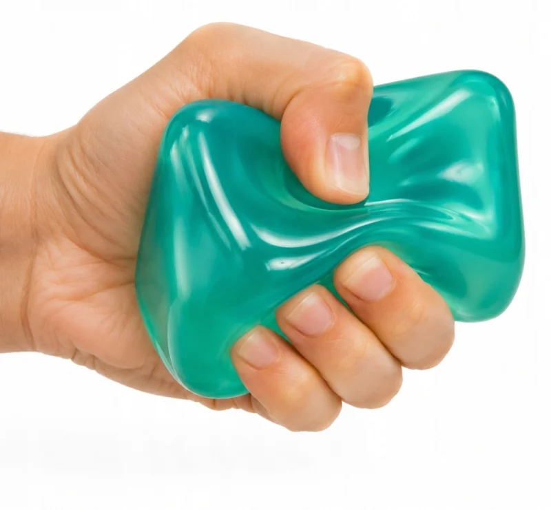 NICE ICE CUBE gniotek antystresowy Squishy Kostka Lodu FIOLETOWY + ZIELONY