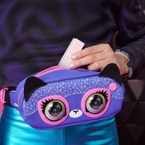 PURSE PETS INTERAKTYWNA NERKA SASZETKA Z OCZAMI GEPARD 6066544 Fiolet