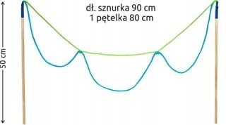 SZNUREK DO BANIEK MYDLANYCH DUŻE BAŃKI MYDLANE 3 PĘTLE PĘTELKI