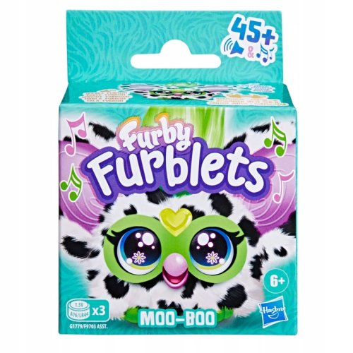 FURBY FURBLETS INTERAKTYWNA MASKOTKA KRÓWKA FURBIŚ 45 REAKCJI MOO-BOO