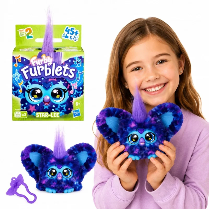 FURBY FURBLETS INTERAKTYWNA MASKOTKA FURBIŚ 45 REAKCJI STAR - LEE