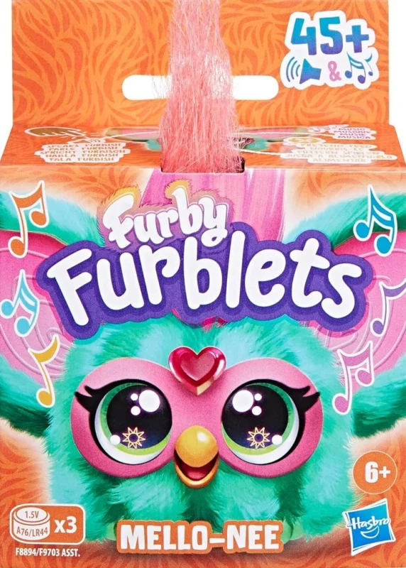 FURBY FURBLETS MELLO-NEE INTERAKTYWNA MASKOTKA HASBRO PONAD 45 REAKCJI