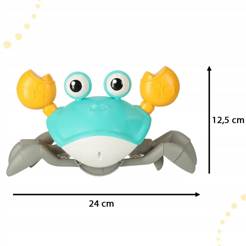 PEŁZAJĄCY KRAB INTERAKTYWNY CHODZI Dźwięk AKUMULATOR Gra Muzyka Światła USB