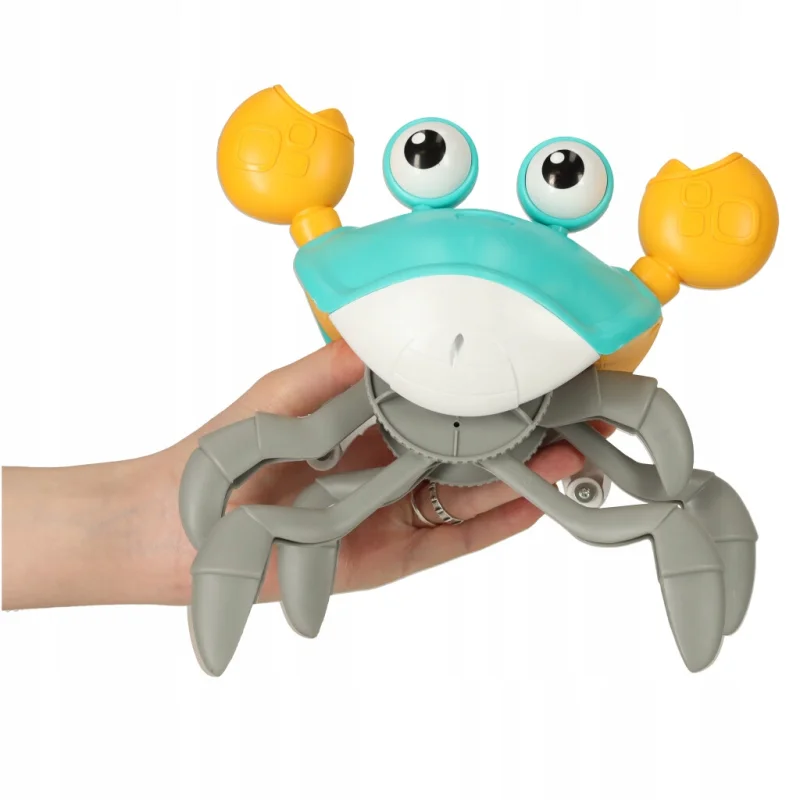 PEŁZAJĄCY KRAB INTERAKTYWNY CHODZI Dźwięk AKUMULATOR Gra Muzyka Światła USB