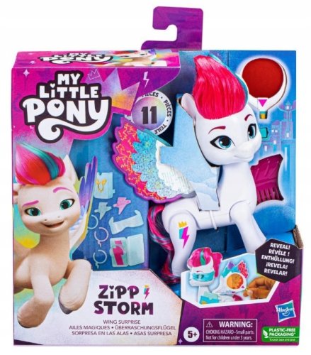 MY LITTLE PONY Kucyk ze skrzydłami Duża Zipp Storm F6446 + 10 Akcesoria