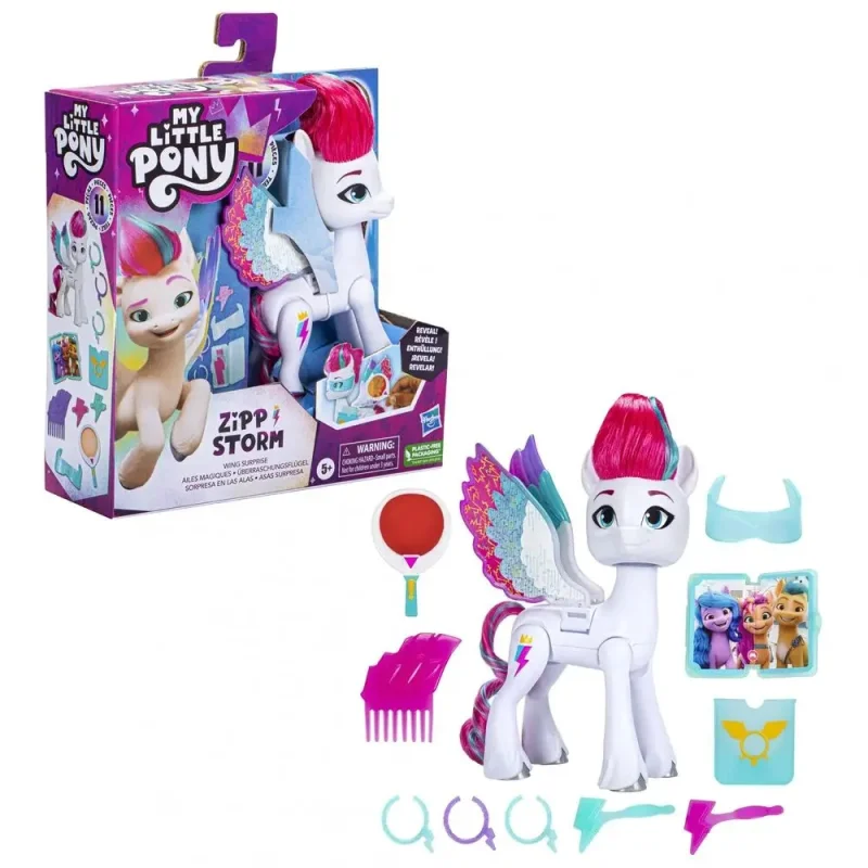 MY LITTLE PONY Kucyk ze skrzydłami Duża Zipp Storm F6446 + 10 Akcesoria