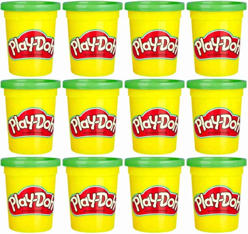 CIASTOLINA PLAY DOH TUBA MASA SENSORYCZNA ZIELONA 12 SZTUK 12-pak
