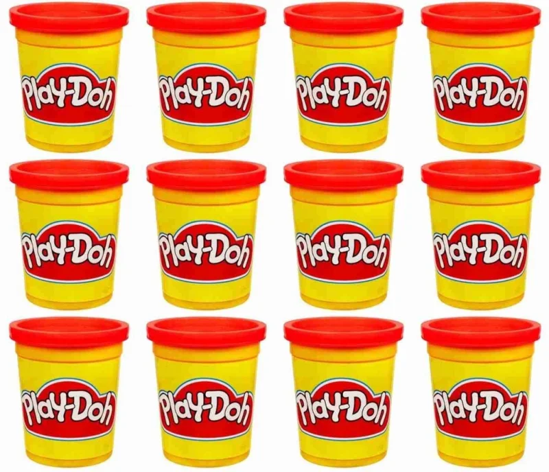 CIASTOLINA PLAY DOH TUBA MASA SENSORYCZNA CZERWONA 12 SZTUK 12-pak