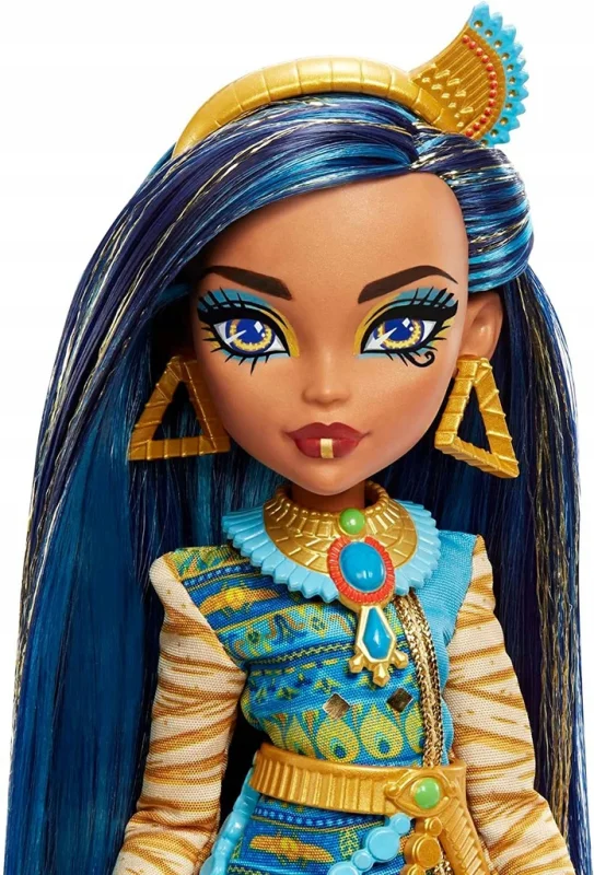 Monster High Cleo de Nile Mattel lalka + zwierzątko + akcesoria zestaw