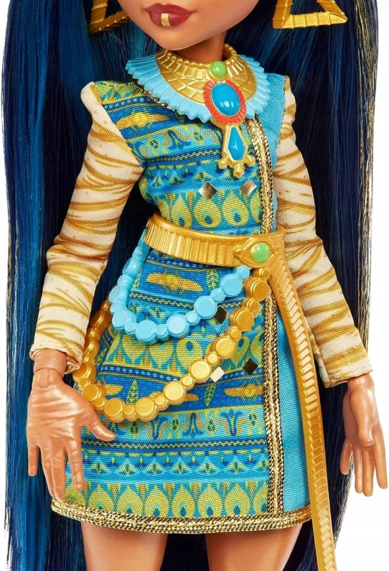 Monster High Cleo de Nile Mattel lalka + zwierzątko + akcesoria zestaw