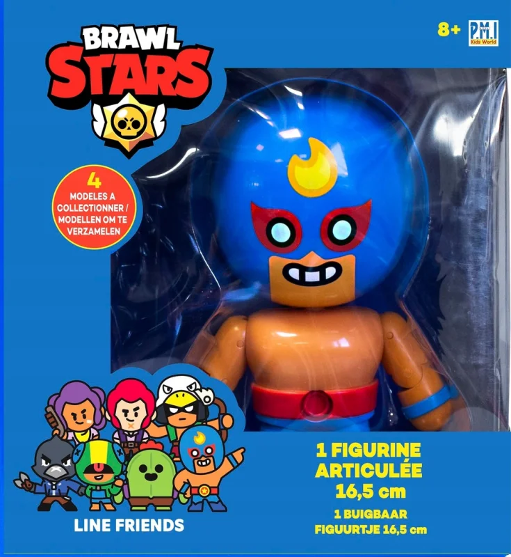 BRAWL STARS ZADYMIARZ EL PRIMO FIGURKA RUCHOMA POSTAĆ Z GRY ORYGINAŁ 16 CM