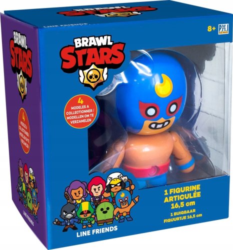 BRAWL STARS ZADYMIARZ EL PRIMO FIGURKA RUCHOMA POSTAĆ Z GRY ORYGINAŁ 16 CM